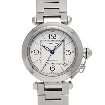 カルティエ パシャC W31074M7 ホワイト ユニセックス 時計 【中古】【wristwatch】