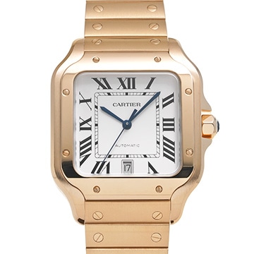 カルティエ サントス ドゥ カルティエ LM WGSA0018 シルバー メンズ 時計 【中古】【wristwatch】