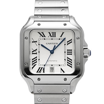 カルティエ サントス ドゥ カルティエ LM WSSA0018 シルバー メンズ 時計 【中古】【wristwatch】