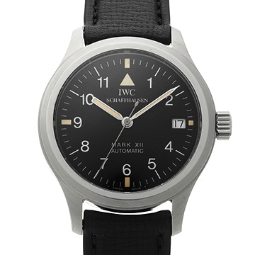 IWC パイロットウォッチ マーク XII 1000本限定 IW324104 ブラック メンズ 時計 【中古】【wristwatch】