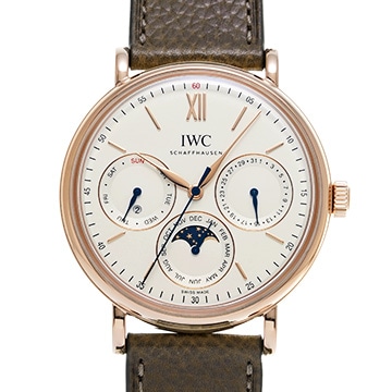 IWC ポルトギーゼ パーペチュアルカレンダー 42 IW344602 シルバーメッキ メンズ 時計 【中古】【wristwatch】