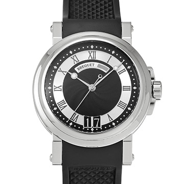 ブレゲ マリーン II ラージデイト 5817ST/92/5V8 ブラック/シルバー メンズ 時計 【中古】【wristwatch】