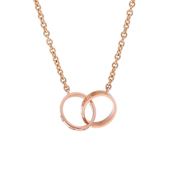 カルティエ ベビーラブ ネックレス ゴールド K18ピンクゴールド PG レディース ジュエリー 【中古】【jewelry】