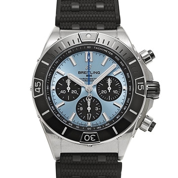 ブライトリング スーパー クロノマット B01 44 PB0136251C1S1 アイスブルー/ブラック メンズ 時計 【中古】【wristwatch】