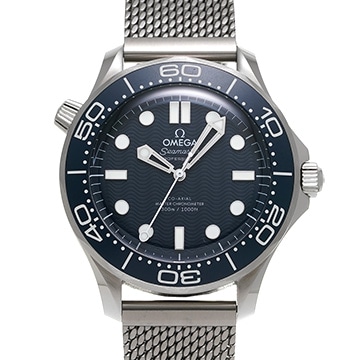 オメガ シーマスター ダイバー300 コーアクシャル マスタークロノメーター ジェームズ・ボンド 60th 210.30.42.20.03.002 ブルー メンズ 時計 【中古】【wristwatch】