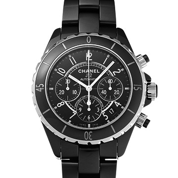 シャネル J12 クロノグラフ 41MM H0940 ブラックラッカー メンズ 時計 【中古】【wristwatch】