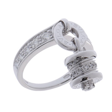 ブルガリ B-ZERO1 エレメント リング シルバー K18ホワイトゴールド WG レディース ジュエリー 【中古】【jewelry】