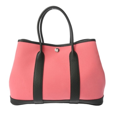 エルメス ガーデンパーティ TPM ローズアザレ / ヴェールフォンセ トワルオフィシエ/ネゴンダ レディース バッグ 【中古】【bag】