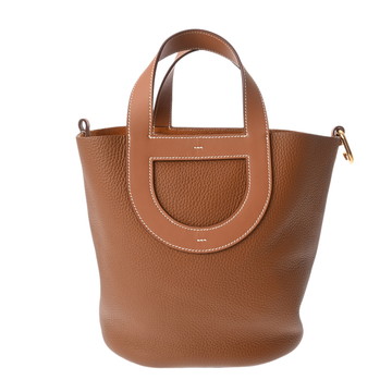 エルメス インザループ 23 ゴールド トリヨンクレマンス/ヴォースイフト レディース バッグ 【中古】【bag】