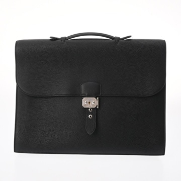 エルメス サック アデペッシュ 38 ブラック トリヨンクレマンス メンズ バッグ 【中古】【bag】