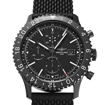 ブライトリング クロノライナー ブラックスティール ラスベガスエディション M2431013/BF02 ブラック メンズ 時計 【中古】【wristwatch】