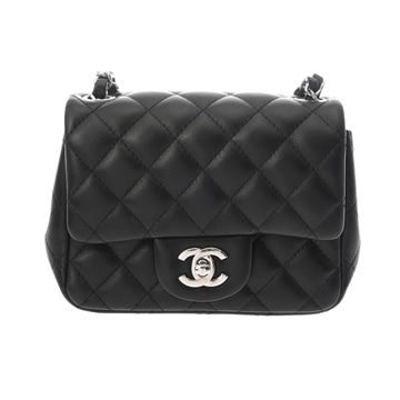 シャネル マトラッセ ミニ クラシック ハンドバッグ 18cm ブラック A35200 ラムスキン レディース バッグ 【中古】【bag】