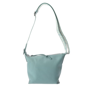 ロエベ キュービィ クロスボディバッグ スモール ブルー B906Q63X04 サブルスムースカーフ メンズ バッグ 【中古】【bag】