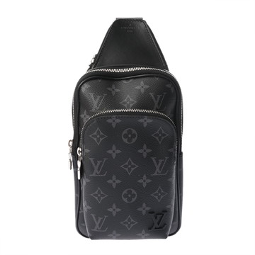 ルイ ヴィトン モノグラムエクリプス アヴェニュースリングバッグ PM ブラック M47137 モノグラムエクリプスキャンバス メンズ バッグ 【中古】【bag】