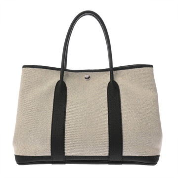 エルメス ガーデンパーティ PM エクリュ/ブラック ネゴンダ/トワルアッシュ レディース バッグ 【中古】【bag】