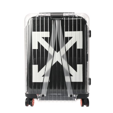 リモワ スーツケース 36L RIMIWA×Off-White クリア/ブラック 8329000491 ポリカーボネート レディース バッグ 【中古】【bag】
