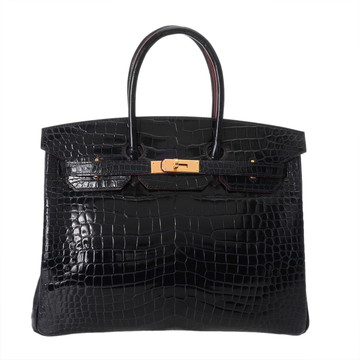 エルメス バーキン 35 ブルーマリン ポロサスリセ レディース バッグ 【中古】【bag】