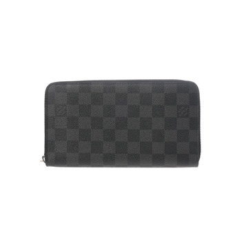 ルイ ヴィトン ダミエグラフィット ジッピーオーガナイザー ブラック N63077 ダミエキャンバス メンズ 財布 【中古】【purse】