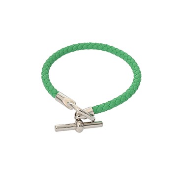 エルメス グレナン グリーン/シルバー金具 ヴォースイフト ユニセックス ジュエリー 【中古】【jewelry】