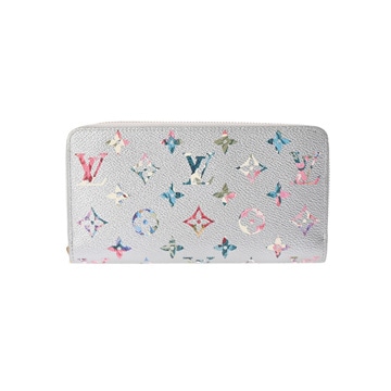 ルイ ヴィトン モノグラム ジッピーウォレット LV ガーデン シルバー M81765 コーティングキャンバス ユニセックス 財布 【中古】【purse】