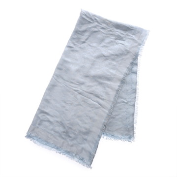 ルイ ヴィトン モノグラム ショール ブルー M76982 シルク47%/レーヨン17%/ウール10% レディース 【中古】【other】