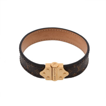 ルイ ヴィトン モノグラム ブレスレット スピリット #19 ブラウン M6689 GP/モノグラムキャンバス レディース ジュエリー 【中古】【jewelry】