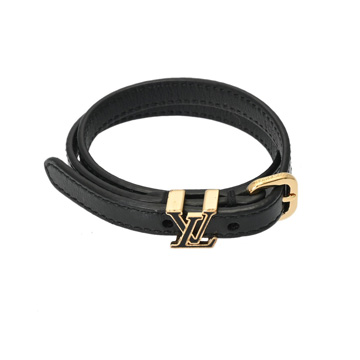 ルイ ヴィトン ブレスレット LV ダーリン ブラック M8912 レザー レディース ジュエリー 【中古】【jewelry】