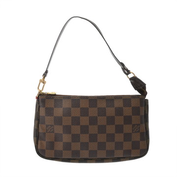ルイ ヴィトン ダミエ ポシェットアクセソワール ブラウン N51985 ダミエキャンバス レディース 【中古】【bag】
