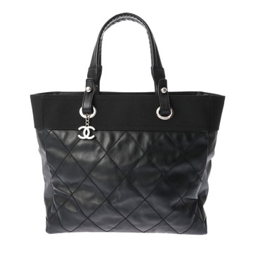 シャネル パリビアリッツ トート MM ブラック A34209 コーティングキャンバス レディース バッグ 【中古】【bag】