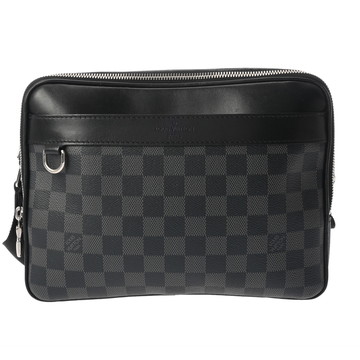 ルイ ヴィトン ダミエグラフィット トロカデロ メッセンジャー PM 黒/グレー N40087 ダミエグラフィットキャンバス メンズ バッグ 【中古】【bag】