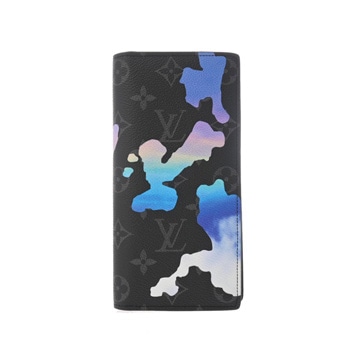 ルイ ヴィトン モノグラムエクリプス ポルトフォイユ ブラザ ルーム ウィズアビュー ブラック M81752 モノグラムエクリプスキャンバス メンズ 財布 【中古】【purse】