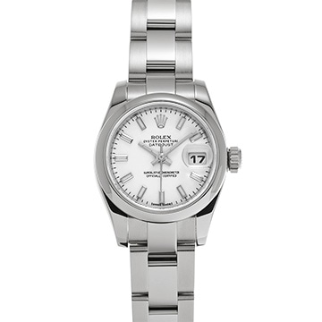 ロレックス デイトジャスト 179160 ホワイト レディース 時計 【中古】【wristwatch】