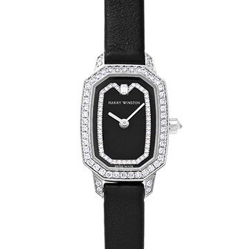 ハリー ウィンストン エメラルド EMEQHM18WW037 ブラック/ダイヤモンド レディース 時計 【中古】【wristwatch】