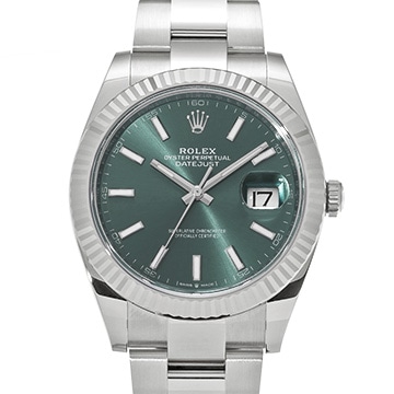 ロレックス デイトジャスト 41 126334 ミントグリーン メンズ 時計 【新品】【wristwatch】