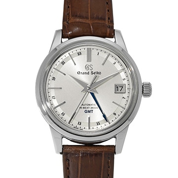 グランドセイコー エレガンスコレクション メカニカル ハイビート36000 GMT SBGJ217 シルバー メンズ 時計 【中古】【wristwatch】