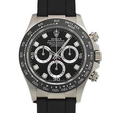 ロレックス コスモグラフ デイトナ 116519LNG ブラック/ダイヤモンド メンズ 時計 【中古】【wristwatch】