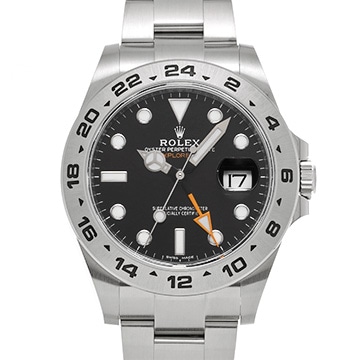 ロレックス エクスプローラーII 216570 ブラック メンズ 時計 【中古】【wristwatch】