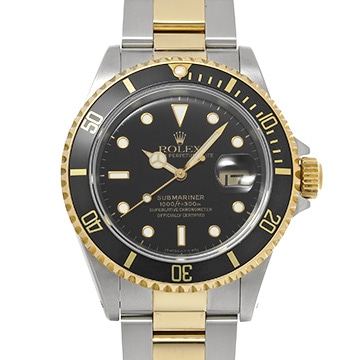 ロレックス サブマリーナ デイト 16613 ブラック メンズ 時計 【中古】【wristwatch】