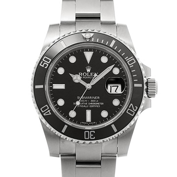 ロレックス サブマリーナ デイト 116610LN ブラック メンズ 時計 【中古】【wristwatch】