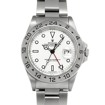 ロレックス エクスプローラーII 16570 ホワイト メンズ 時計 【中古】【wristwatch】