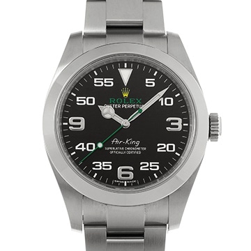 ロレックス エアキング 116900 ブラック メンズ 時計 【中古】【wristwatch】