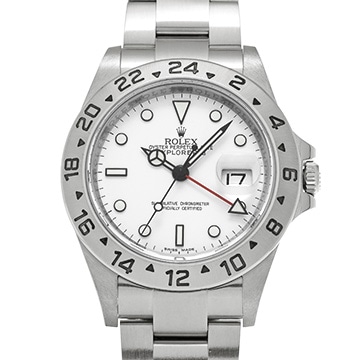 ロレックス エクスプローラーII 16570 ホワイト メンズ 時計 【中古】【wristwatch】