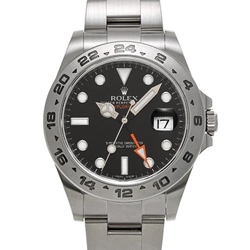 ロレックス エクスプローラーII 216570 ブラック メンズ 時計 【中古】【wristwatch】