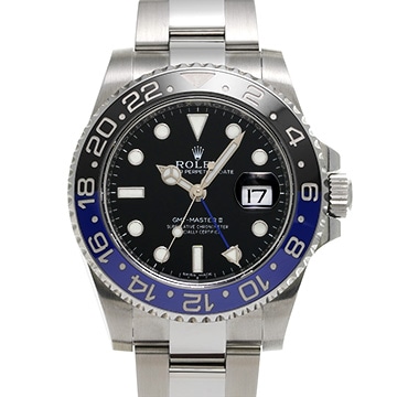 ロレックス GMTマスターII 116710BLNR ブラック メンズ 時計 【中古】【wristwatch】