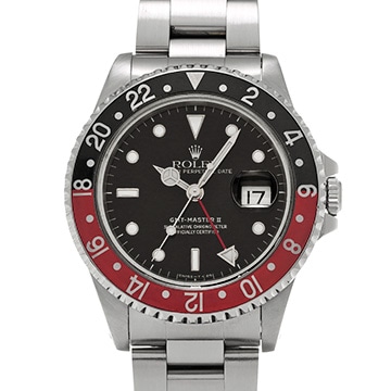 ロレックス GMTマスターII 16710 ブラック メンズ 時計 【中古】【wristwatch】
