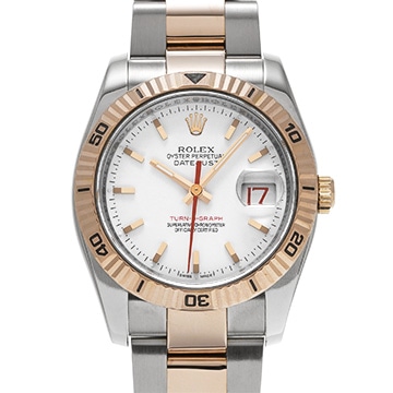 ロレックス デイトジャスト ターノグラフ 116261 ホワイト メンズ 時計 【中古】【wristwatch】