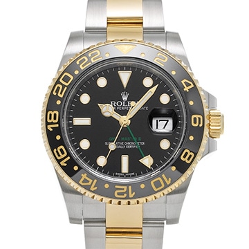 ロレックス GMTマスターII 116713LN ブラック メンズ 時計 【中古】【wristwatch】