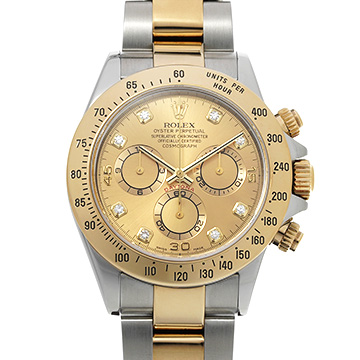 ロレックス コスモグラフ デイトナ 116523G シャンパン/ダイヤモンド メンズ 時計 【中古】【wristwatch】