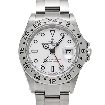 ロレックス エクスプローラーII 16570 ホワイト メンズ 時計 【中古】【wristwatch】
