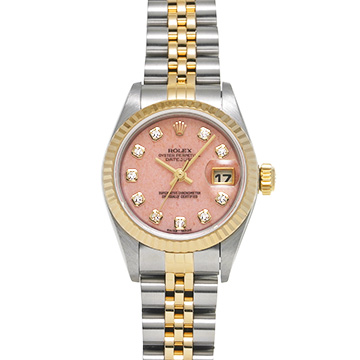 ロレックス デイトジャスト 79173OPG ピンクオパール/ダイヤモンド レディース 時計 【中古】【wristwatch】